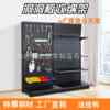 Perforated board storage rack display rack floor-standing steel wall-mounted store billboard storage rack