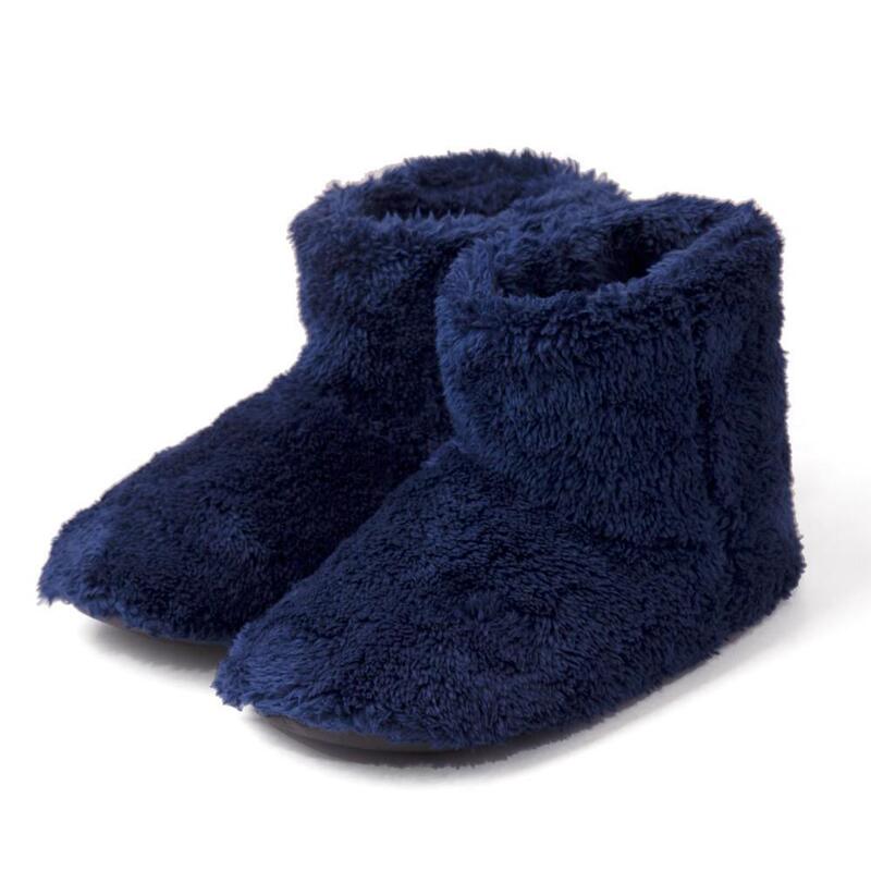Japanese-Style High-Top Cotton Slippers for Women, Autumn and Winter Waterproof, Closed-Back, Plush, Warm Indoor Boots, Silent, Machine Washable, Non-Slip