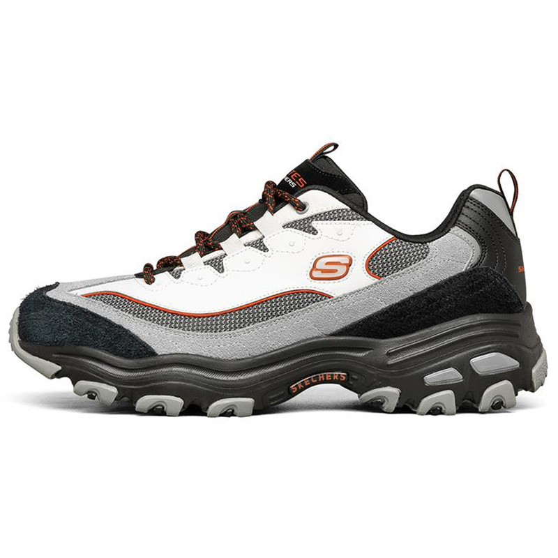 Skechers斯凯奇 D'LITES 1.0 网布翻毛皮织物合成革人造革老爹鞋