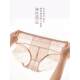 High-Waisted Sexy Women's Lace Cotton Seamless Tummy Control Hip-Lifting Transparent Briefs 2025 New Mid-Waist Boxer Style
