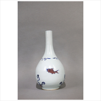 (Registered by the Cultural Relics Bureau) LOT294 Wanli blue and white vase with echinacea photographed every day on July 28