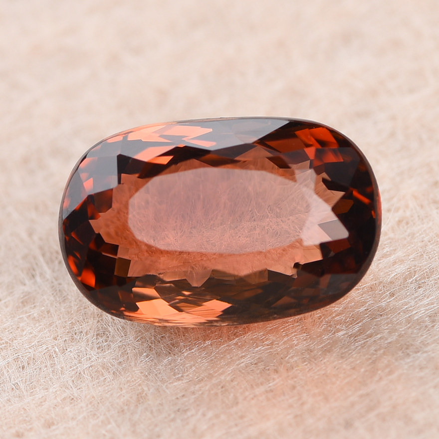6 92 carat natural red tourmaline ring face, high quality cut, good fire, can be set on behalf of - Taobao