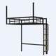 Modern Iron Art Wall-Mounted Bed for Small Apartments, Space-Saving Elevated Bed with Lower Space Clearance, Apartment Hanging Bed, Loft Loft Bed