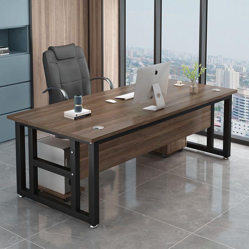 Simple Modern Office Desk and Chair Set, Office Manager Single-Person Commercial Computer Desk, Executive Desk Simple Modern Office Desk and Chair Set, Office Manager Single-Person Commercial Computer Desk, Executive Desk