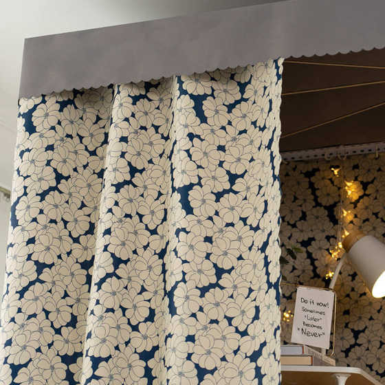 遮光床帘宿舍上铺下铺大学生加厚女生挡风床围挡布桌帘子纱帘寝室