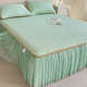 Class A latex bed skirt summer ice silk cool mat mother and baby single foldable machine wash student dormitory bed sheet three-piece set