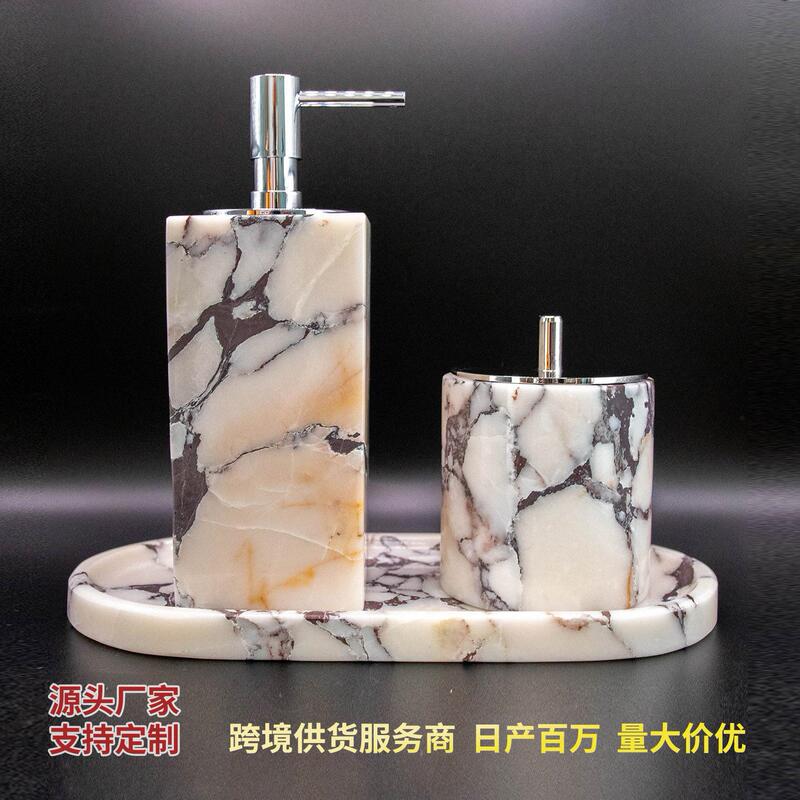 Marble Washbasin Ornaments Three-Piece Set, Hand Sanitizer Storage Tray, Hotel Bathroom Set Marble Washbasin Ornaments Three-Piece Set, Hand Sanitizer Storage Tray, Hotel Bathroom Set