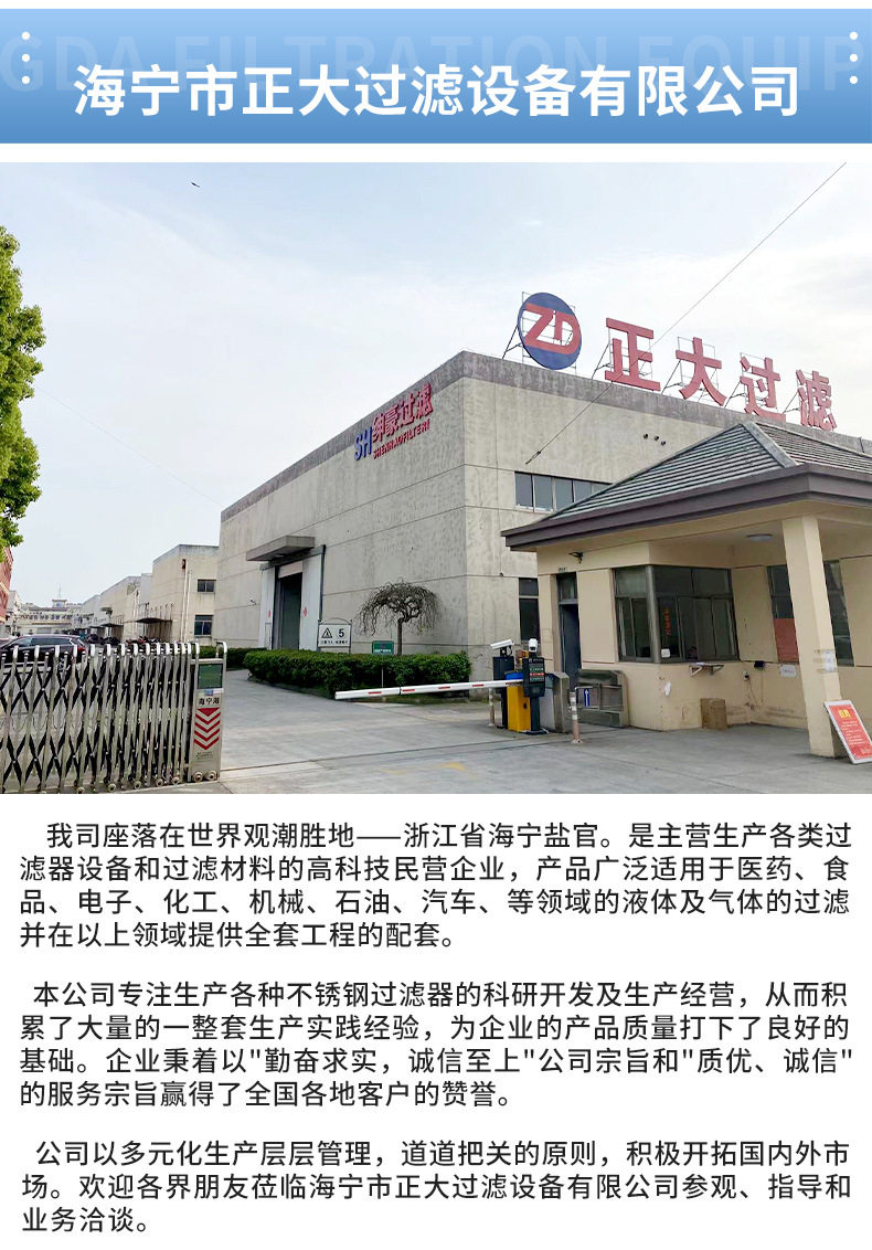 товар из китая 不锈钢过滤器折叠滤芯保安过滤器化工医药原料分离过滤机定制