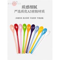 Melamine spoon long handle plastic spoon mixing spoon imitation porcelain small spoon commercial spoon wine spoon catering cute bar spoon