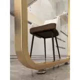 Односторонний кронштейн для ножек стола из кованого железа, край стойки для ног, стойка для стола, обеденный стол, опора для ног шкафа, опорная основа