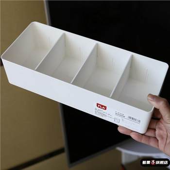 Change box desktop storage box coins cash cash cash drawer organization box simple grid separation banknote storage box
