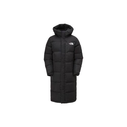 北面/The North Face FW23连帽长款羽绒服男女同款黑色