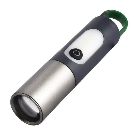 New Little Monkey Strong Light Flashlight Outdoor Multi-Functional Mountaineering Hook Camping Work Light White Laser Flashlight