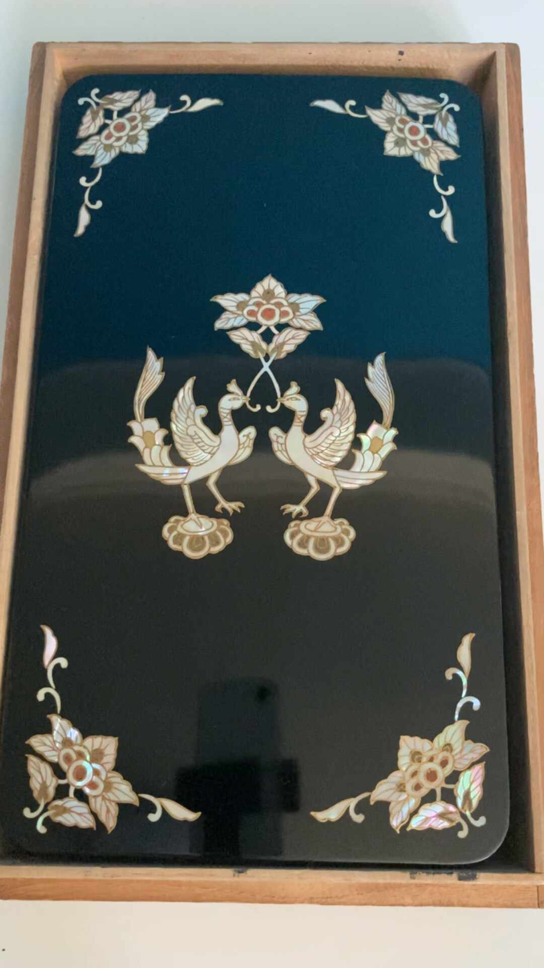 ◇歙州硯◇荷葉蛙田螺彫琢◇唐木塗箱入◇ 歙砚#