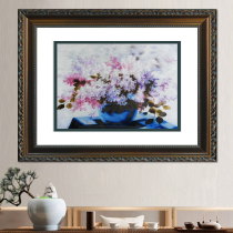 Fine Suzhou embroidery pure hand embroidery living room decoration hanging painting Cluster of Flowers Suzhou embroidery silk handicrafts