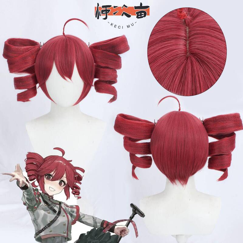 Koizumi Teto Utau Virtual Singer Anti-Gravity Double Ponytail Cosplay Wig for Women, Handmade
