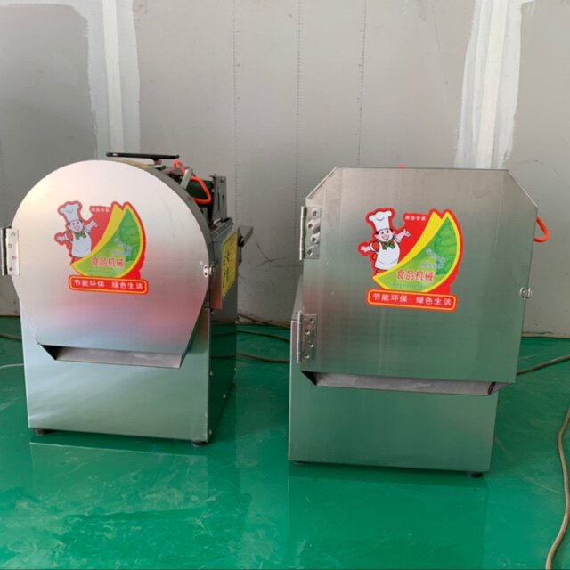 Vegetable cutter cut onions and leeks