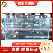 Super white fish tank hotel glass tank hotel fish tank hall decoration glass tank landscape rectangular glass tank