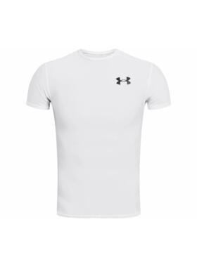 Under Armour HeatGear® OG logo印花圆领修身短袖T恤 男款 白色