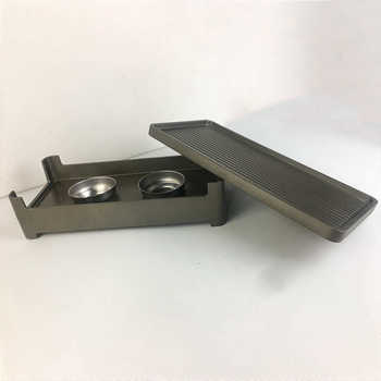 Aluminum alloy flat ceramic plate baking pan with bamboo charcoal grill korean barbecue utensils manufacturer wholesale