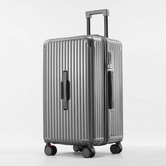 Celebrity Style Suitcase, Thickened and Large Capacity, 30inch Five-Wheeled Trolley Suitcase for Women, Sturdy and Durable, Storage Travel Password Suitcase