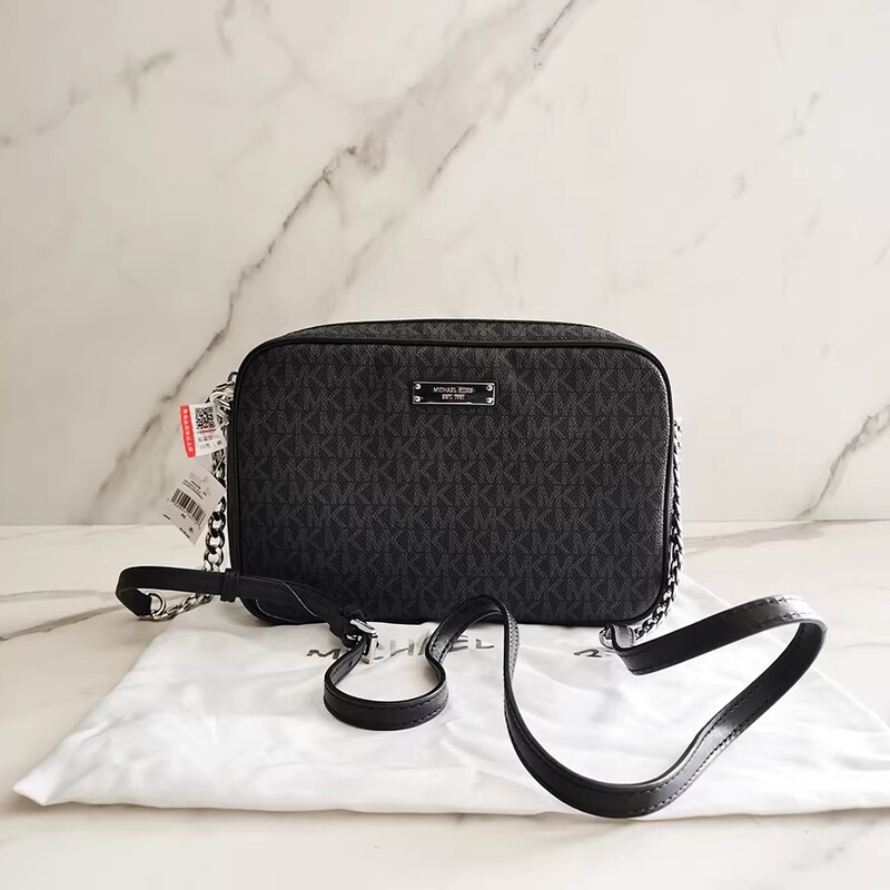 [98% New, Never Used] Mk/Michael Kors Unisex Full Logo Single Shoulder Crossbody Camera Bag