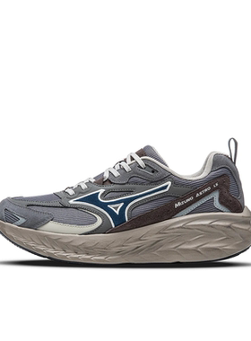 Mizuno ASTRO LS 反光复古休闲百搭日常低帮跑步鞋男女同款城市灰