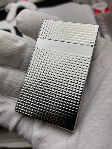 Медная серебряная импортная зажигалка с боковым колесиком, Франция