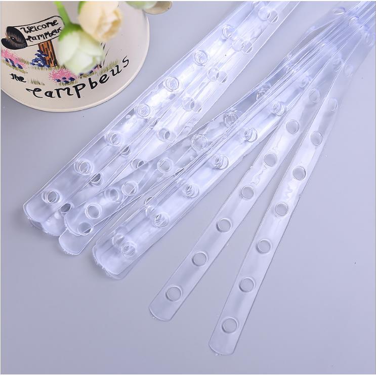 Clothing Store Display Plastic Extension Chain, Universal Leather Strip for Hanging Clothes, Transparent White Chain with Hanging Board and Round Holes Clothing Store Display Plastic Extension Chain, Universal Leather Strip for Hanging Clothes, Transparent White Chain with Hanging Board and Round Holes