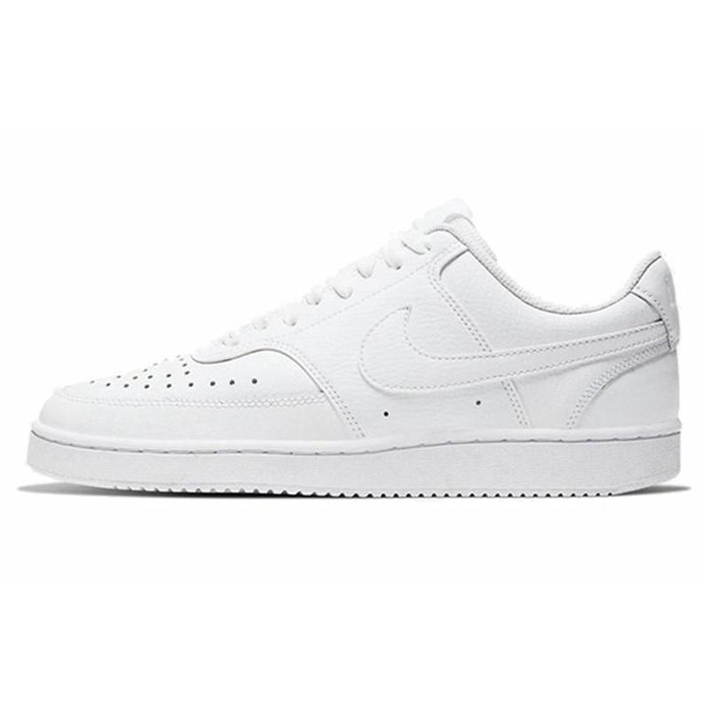Nike Court Vision 1 Low 合成革皮革 车缝线 低帮 板鞋 女款