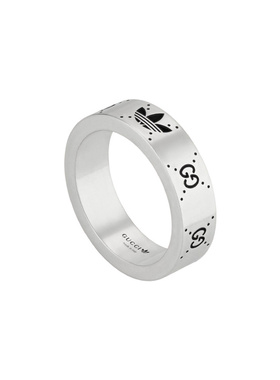 Gucci/古驰Adidas/阿迪达斯三叶草双G联名款戒指情侣款男女送礼物