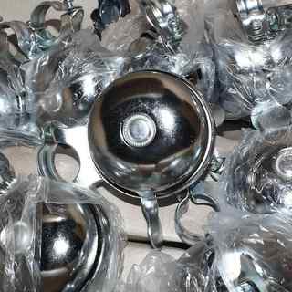 老式自行车铃铛山地车复古铃铛超响亮双面大白铃喇叭转铃骑行装备