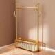 Clothes Rack Floor-Standing Bedroom Clothes Rack Household Simple Clothes Drying Rack Movable Storage Rack Clothes Storage Rod Rack