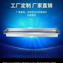 Stainless steel waterfall outlet flow channel flow wall water curtain water feature wall decoration landscape fish pond garden courtyard