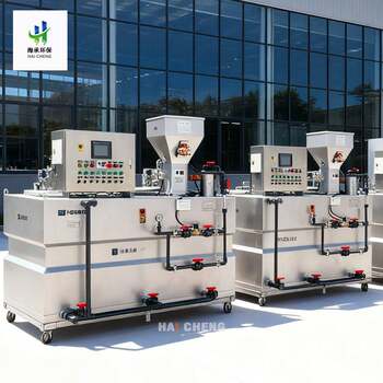Source factory of integrated flocculant adding device. touch screen intelligent dosing. silent effect.