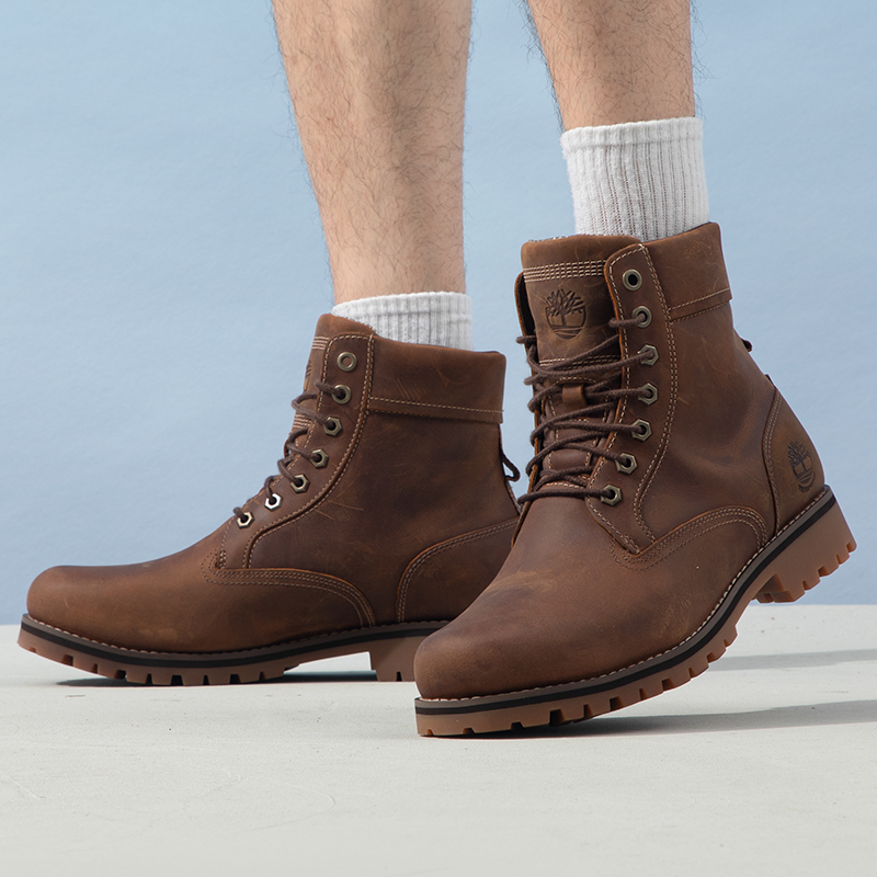 添柏岚官网男鞋2025秋季新款运动鞋户外休闲鞋复古高帮靴马丁靴