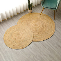 Straw floor mat bedroom round living room Japanese coffee table bedside clothing store photo handmade water grass rattan woven carpet
