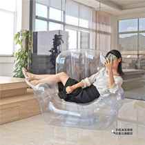 Lazy sofa inflatable home folding single transparent thickened photo decoration portable photo decoration children outdoor