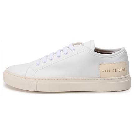 Common Projects 织物低帮系带时尚板鞋 女款 白色