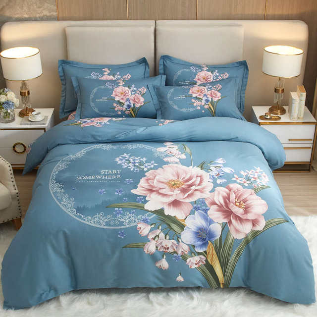 Four-piece set of cotton pure cotton 100 bedding 2025 new bed sheets quilt covers quilt covers dormitory three-piece set 4