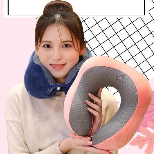 Office Nap Neck Support U-Shaped Travel Neck Pillow for Car, Travel, Airplane, Portable, Removable and Washable