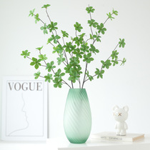 Nordic film installed simulated green plants 3D film hanging bell branches European home plastic home fake flowers simulated flower ornaments living room decoration flower arrangement