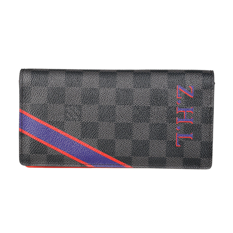 [9.8 New] Louis Vuitton Lv Unisex Checkerboard Zipper Wallet Card Holder Long Style