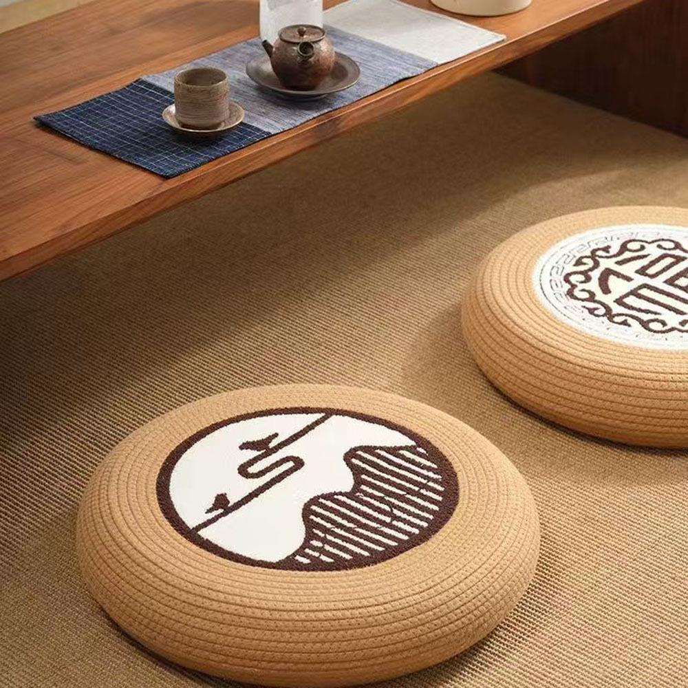 Japanese cotton rope futon floor cushion ground meditation meditation cushion home bedroom balcony floor bay window sitting cushion