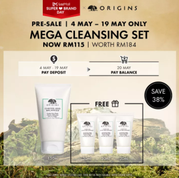 Mega Cleansing Set – Origins Checks and Balances Frothy Face Wash