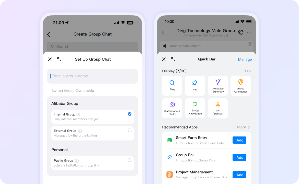 A single group suffices for company communications