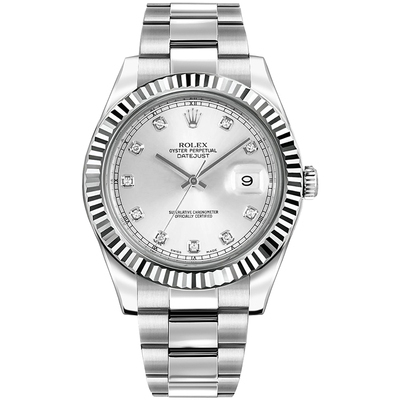 Bargain Price [98% New] Rolex Datejust Original Diamond-Studded Automatic Mechanical Men's Watch 116334
