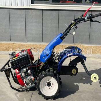 Four-wheel drive direct-connected micro tillage machine, hand-held agricultural diesel rotary tiller, ridge and furrow cultivator