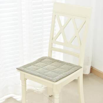 Genuine japanese style coarse cloth cushion four linen chair cushions breathable non-slip sofa office stool cushion bay window cushion season