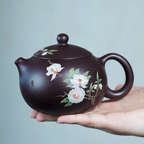 Guogong Zhouliang red purple clay teapot Yixing raw ore high quality purple clay Xishi capacity 250cc